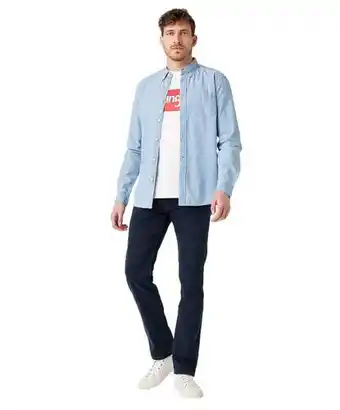 Jeans-Meile Wrangler straight jeans greensboro in iron blue Angebot