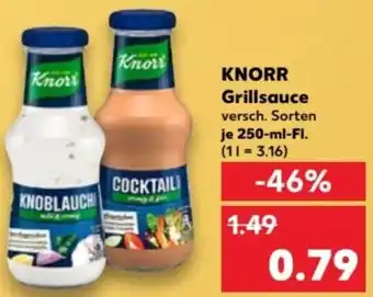 Kaufland Knorr Grillsauce 250 ml Fl. Angebot