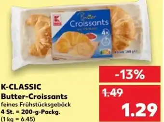 Kaufland K-Classic Butter Croissants 200 g Packg. Angebot