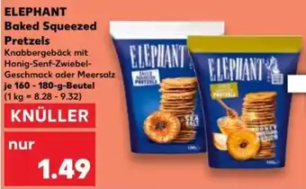 Kaufland Elephant Baked Squeezed Pretzels 160-180 g Beutel Angebot