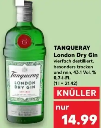 Kaufland Tanqueray London Dry Gin 0,7 L Fl. Angebot