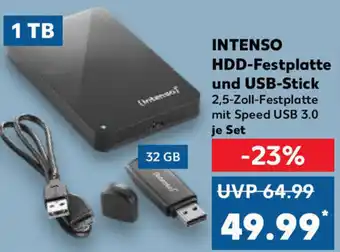 Kaufland Intenso HDD Festplatte und USB Stick Angebot