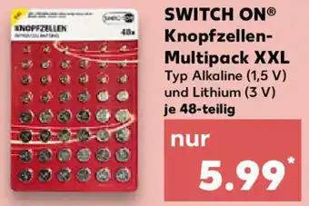 Kaufland Switch On Knopfzellen Multipack XXL 48-teilig Angebot