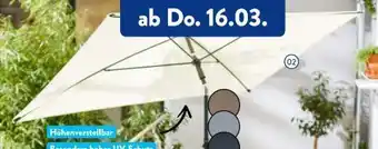 Aldi Nord Balkon-rechteckschirm Angebot