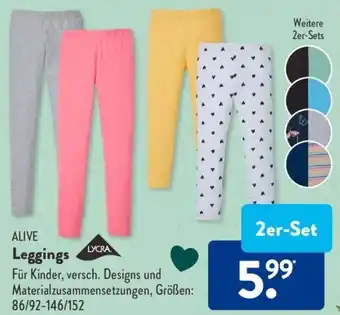 Aldi Süd Alive Leggings 2er Set Angebot