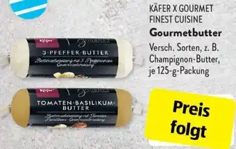 Aldi Süd Käfer X Gourmet Finest Cuisine Gourmetbutter 125 g Packung Angebot