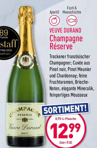 Aldi Nord Veuve Durand Champagne Réserve 0,75L Angebot