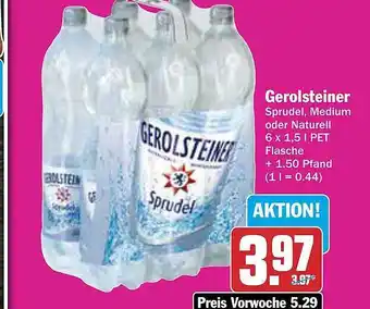 AEZ Gerolsteiner sprudel, medium oder naturell Angebot