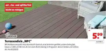 Hagebau Mr gardener terrassendiele wpc Angebot