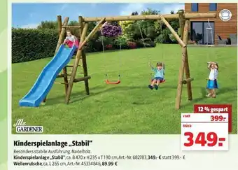 Hagebau Mr gardener kinderspielanlage stabil Angebot