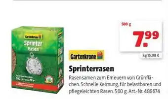 Hagebau Gartenkrone sprinterrasen Angebot