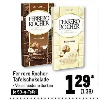 METRO Ferrero rocher tafelschokolade Angebot