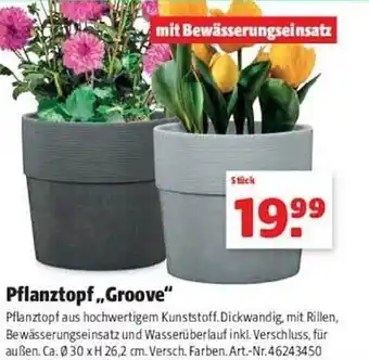 Hagebau Pflanztopf groove Angebot