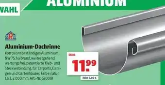 Hagebau Sarei aluminium-dachrine Angebot