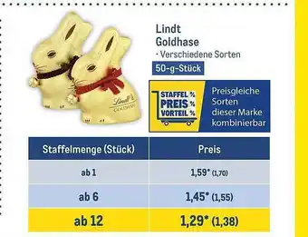 METRO Lindt goldhase Angebot