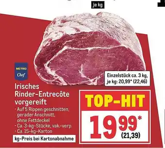 METRO Metro chef irisches rinder-entrecôte vorgereift Angebot