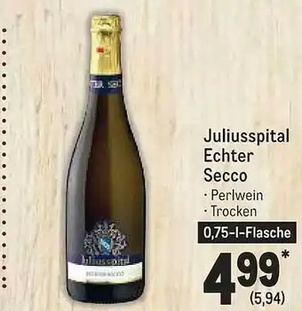 METRO Juliusspital echter secco Angebot