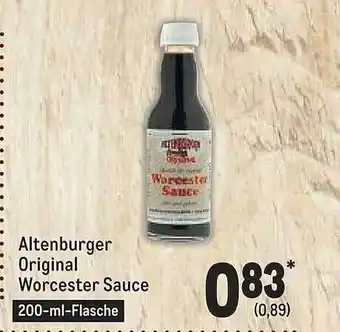 METRO Altenburger original worcester sauce Angebot