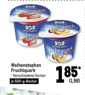 METRO Weihenstephan fruchtquark Angebot