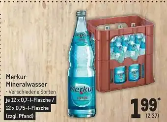 METRO Merkur mineralwasser Angebot