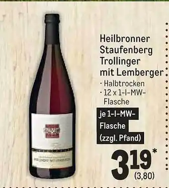 METRO Heilbronner staufenberg trollinger mit lemberger Angebot