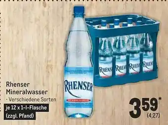METRO Rhenser mineralwasser Angebot
