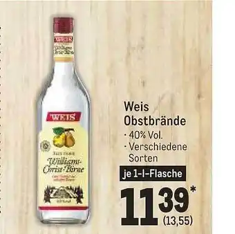 METRO Weis obstbrände Angebot