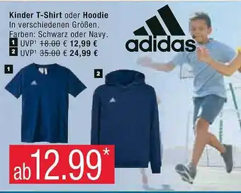 Marktkauf Adidas kinder t-shirt oder hoodie Angebot