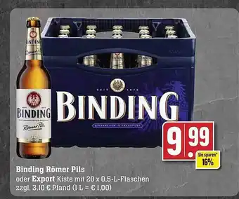Edeka Binding römer pils oder export Angebot