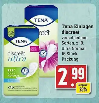 Edeka Tena einlagen discreet Angebot