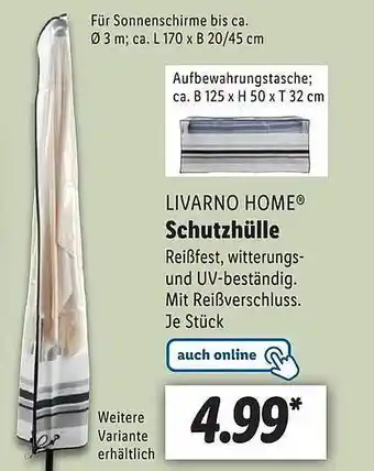 Lidl Livarno home leifheit schutzhülle Angebot