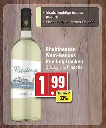 Edeka Rheinhessen wein-genuss riesling trocken Angebot