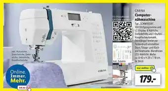 Lidl Carina computernähmaschine scnm100a1 Angebot