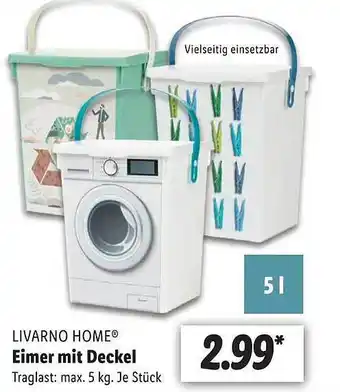 Lidl Livarno home eimer mit deckel Angebot