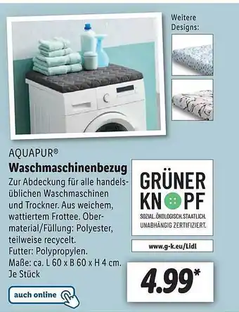 Lidl Aquapur waschmaschinenbezug Angebot