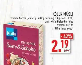 Marktkauf Kölln müsli Angebot