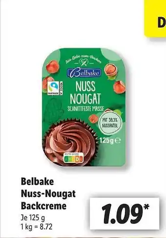 Lidl Belbake nuss-nougat-backcreme Angebot