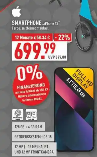 Marktkauf Smartphone „iphone 13“ Angebot