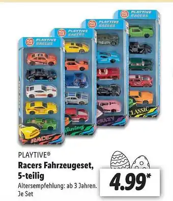 Lidl Playtive racers fahrzeugeset, 5tlg Angebot