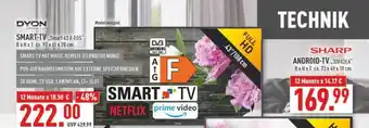 Marktkauf Dyon smart-tv „smart 43 x-eos“ oder sharp android-tv „32fg2ea“ Angebot