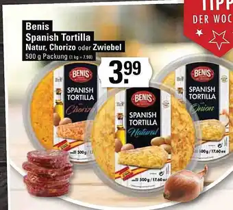 Meyer's Frischemarkt Benis spanish tortilla natur, chorizo oder zwiebel Angebot