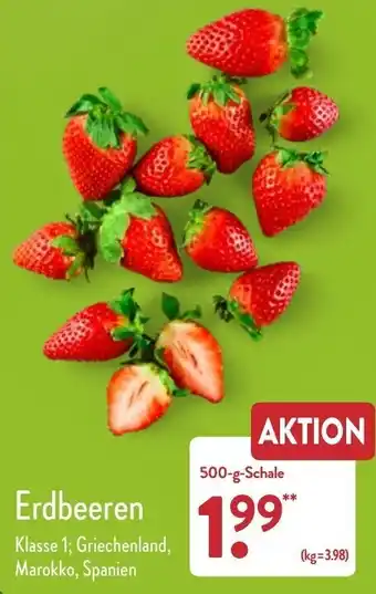 Aldi Nord Erdbeeren 500 g Schale Angebot