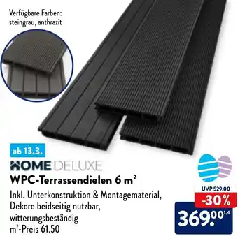 Aldi Nord Home Deluxe WPC Terrassendielen 6 m Angebot