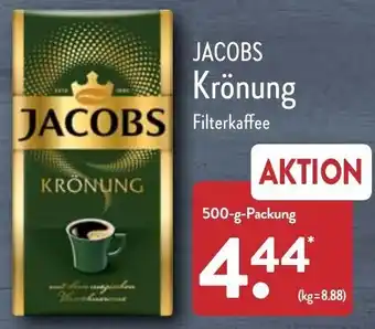 Aldi Nord Jacobs Krönung 500 g Packung Angebot