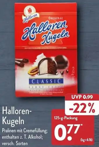 Aldi Nord Halloren Kugeln 125 g Packung Angebot