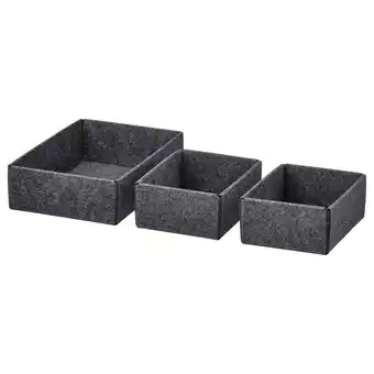 IKEA Uppdatera box 3er-set grau Angebot