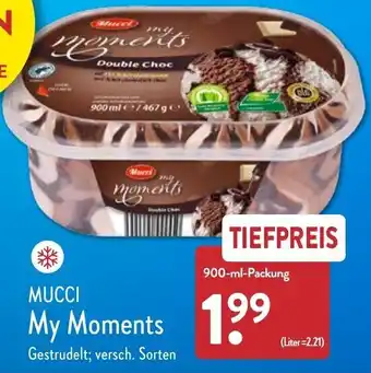 Aldi Nord Mucci My Moments 900 ml Packung Angebot