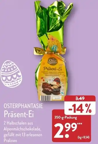 Aldi Nord Osterphantasie Präsent-Ei 350 g Packung Angebot