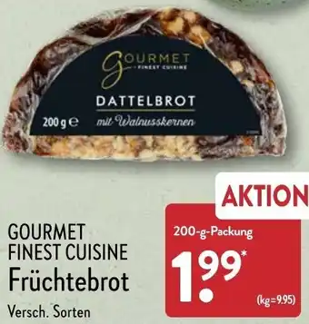 Aldi Nord Gourmet Finest Cuisine Früchtebrot 200 g Packung Angebot