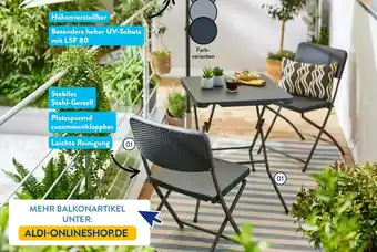 Aldi Nord Belavi Geflecht Balkonset Angebot